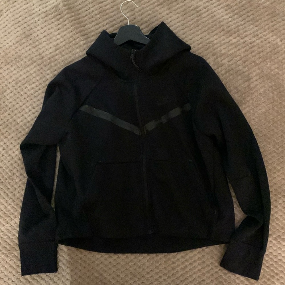 Nike Tech Womens Black Zip-up Hoodie